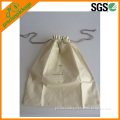 Custom printed non woven drawstring bag with outer pocket